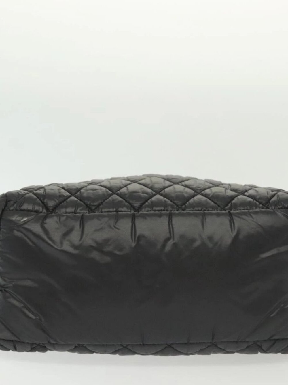 CHANEL Cococoon Hand Bag Nylon Black Silver CC Auth BA5555 - Picture 5 of 15